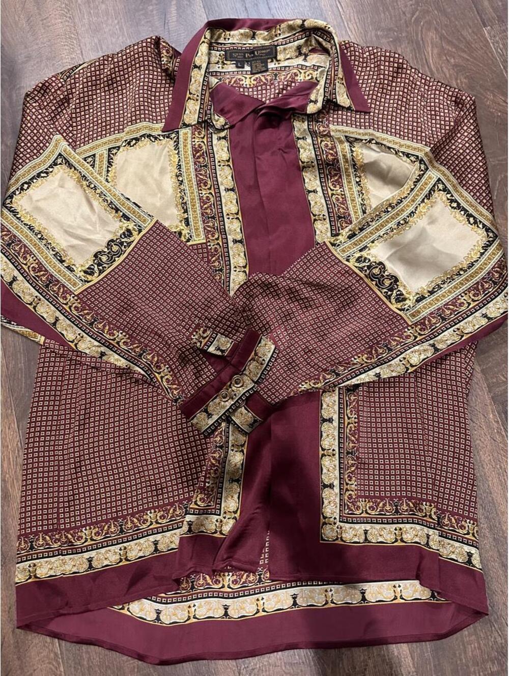 Vintage SILK BOW SHIRT